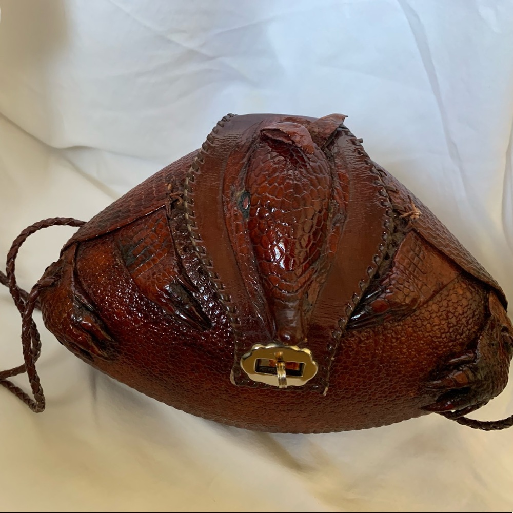 Vintage Armadillo Purse with adjustable strap
